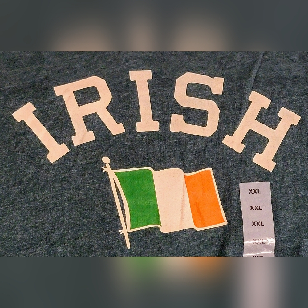 NWT Old Navy Dark Green Irish Graphic Tee Sz XXL